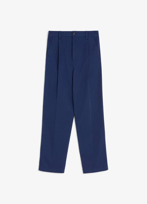 Valentino Garavani Loose fit chino met steekzakken - voorkant 2 donkerblauw