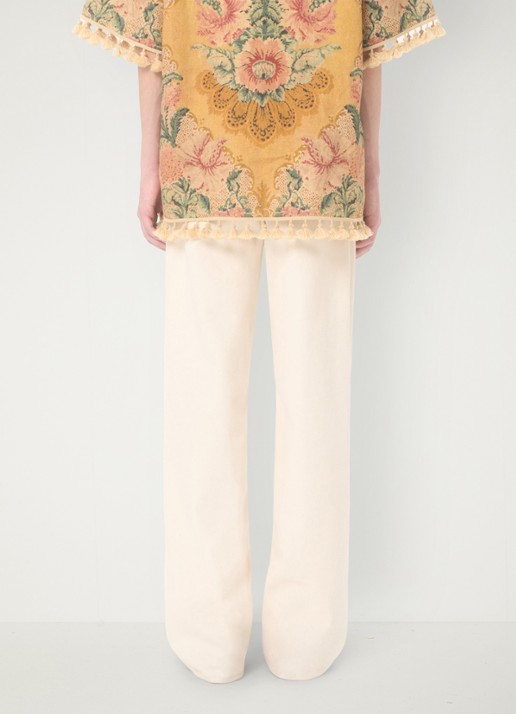 Valentino Garavani Loose fit jeans met gekleurde wassing - achterkant 6 creme
