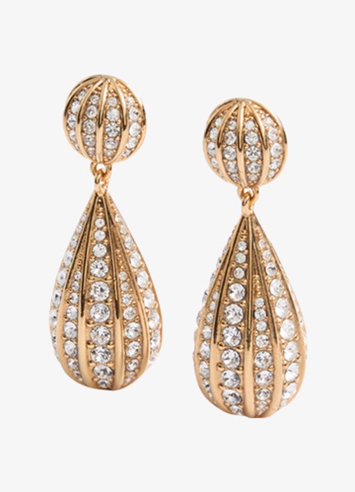 Valentino Garavani Oorstekers met kristal - detail 4 goud