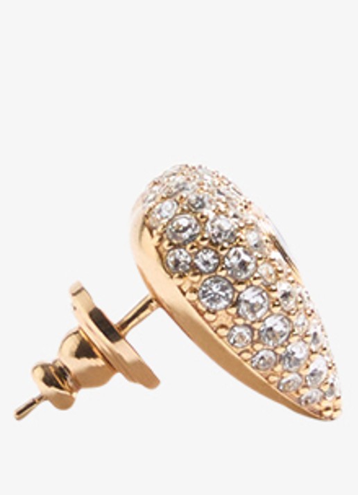 Valentino Garavani Oorstekers met logo en strass - detail 2 goud