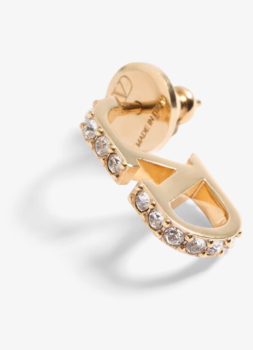 Valentino Garavani Oorstekers met logo - detail 3 goud