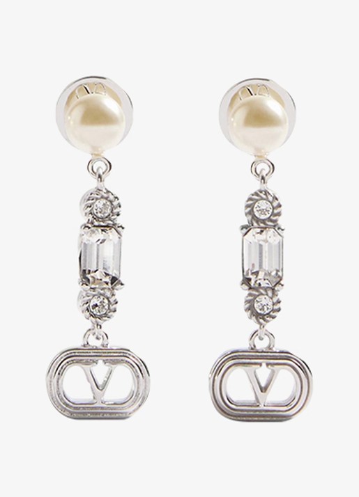Valentino Garavani Oorstekers met parels en kristal