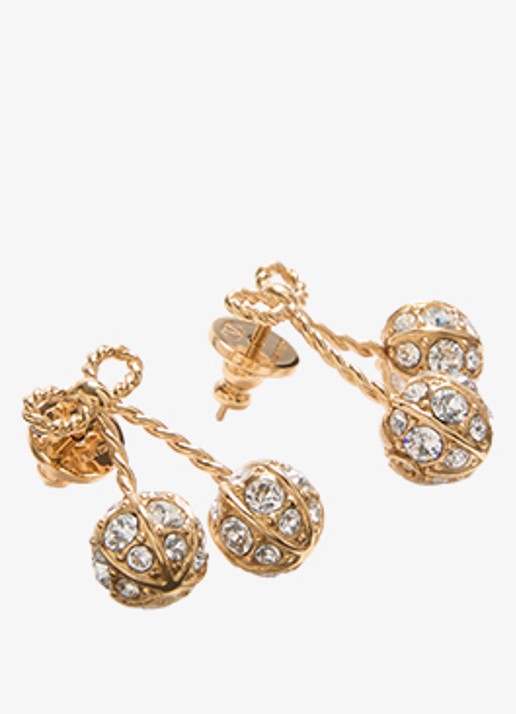 Valentino Garavani Oorstekers met strass - detail 3 goud
