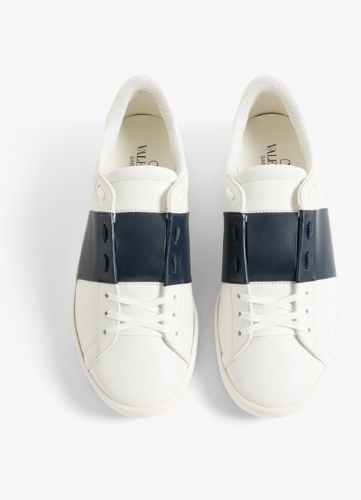 Valentino Garavani Open Royco sneaker van kalfsleer - detail 5 wit