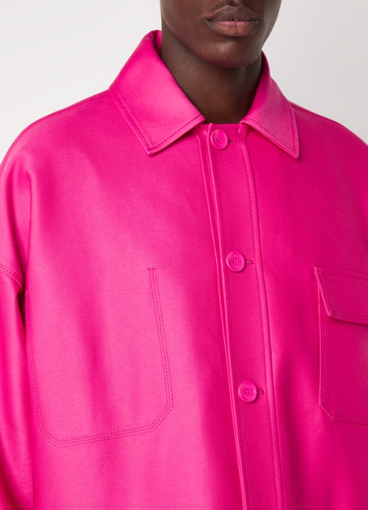 Valentino Garavani Oversized jack met steekzakken - detail 5 roze