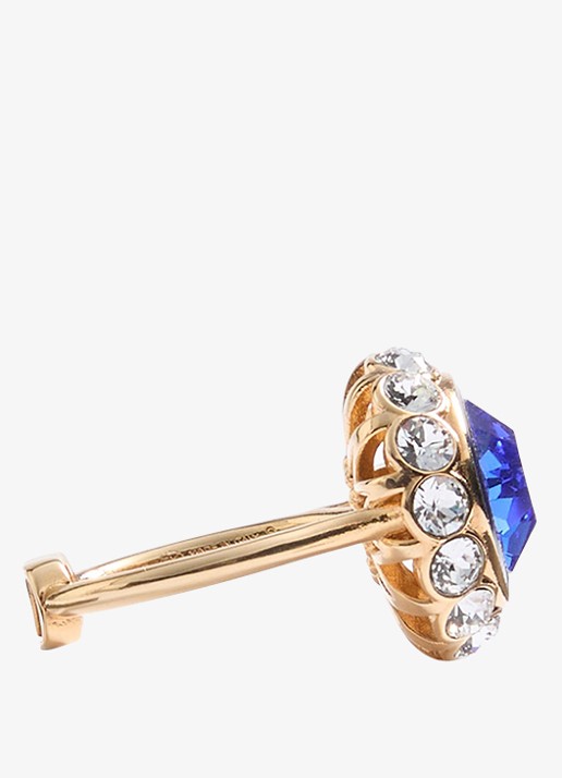 Valentino Garavani Ring met kristal - detail 4 donkerblauw