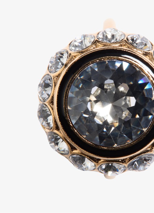 Valentino Garavani Ring met kristal - detail 5 transparant