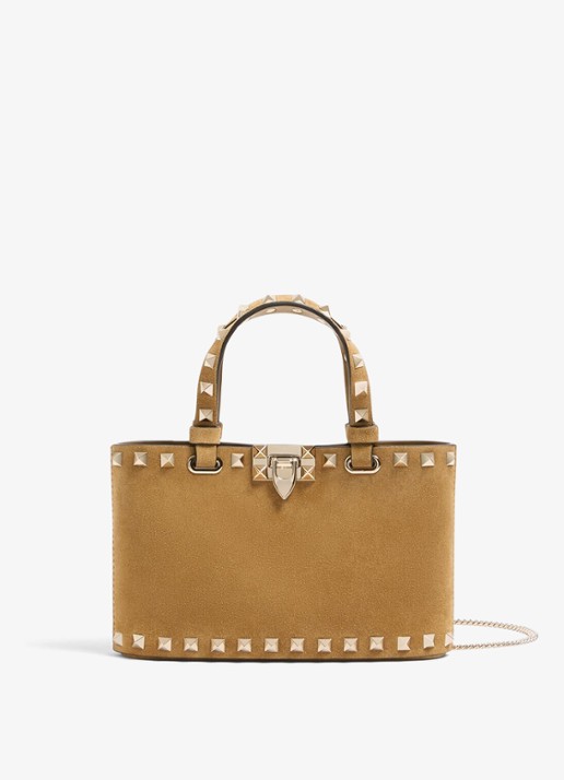 Valentino Garavani Rockstud mini handtas van suède