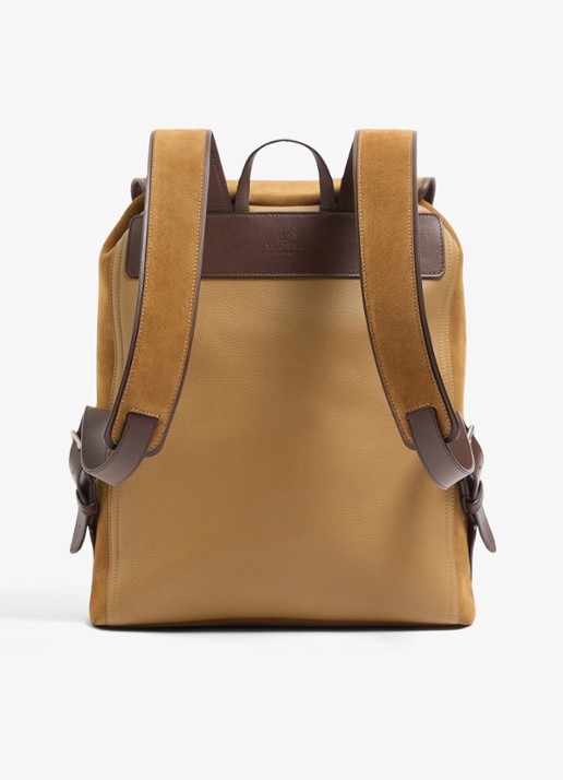 Valentino Garavani Rugzak van suède - achterkant 6 camel