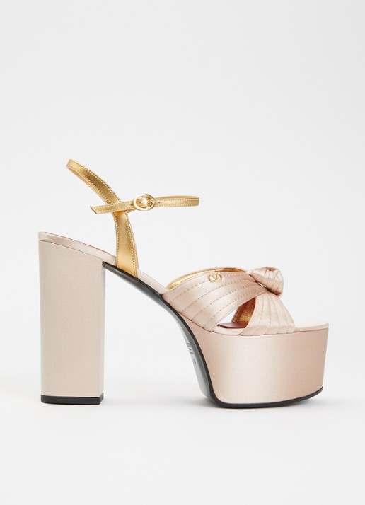 Valentino Garavani Sandalette met details van leer