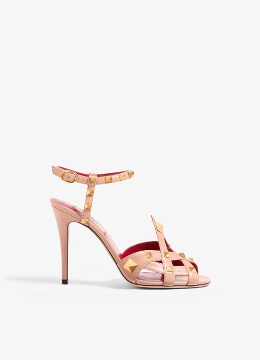 Valentino Garavani Sandalette van geitenleer met studs
