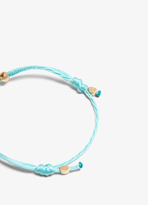 Valentino Garavani Signature armband met logo - detail 5 turquoise