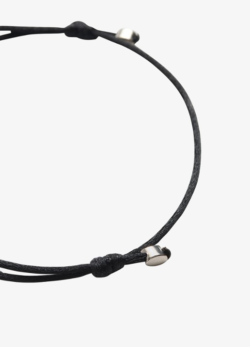 Valentino Garavani Signature armband met logo - detail 4 zwart