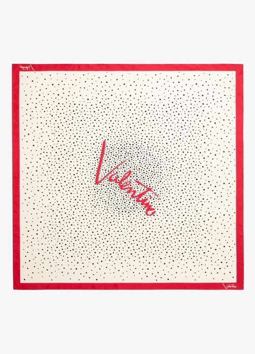 Valentino Garavani Sjaal met logo 90 x 90 cm