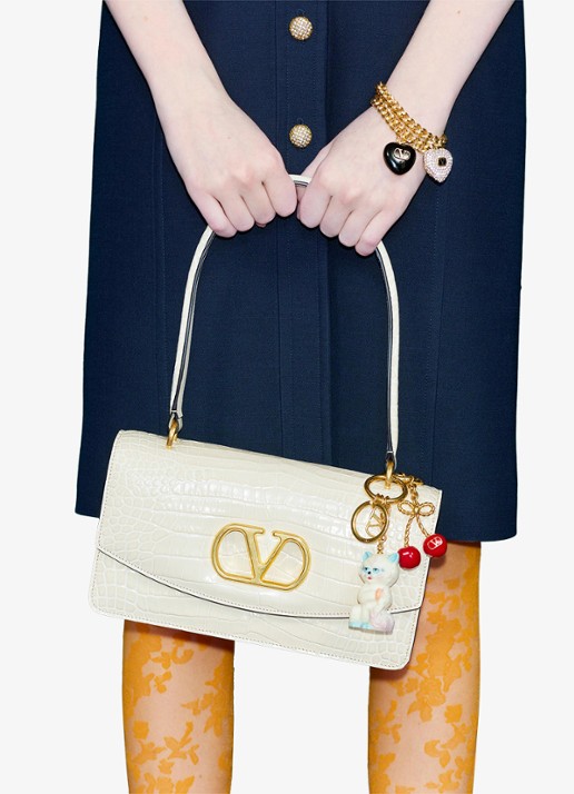 Valentino Garavani Sleutelhanger met logo - detail 4 goud