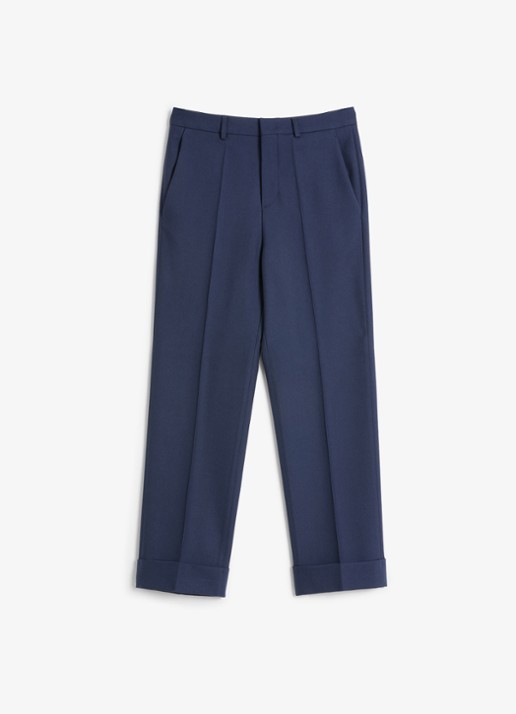 Valentino Garavani Slim fit pantalon van scheerwol met steekzakken