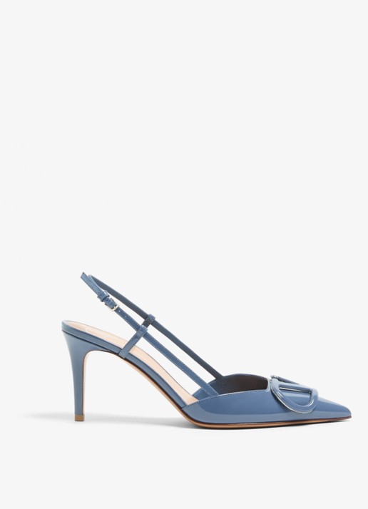 Valentino Garavani Slingback van kalfsleer met lakfinish