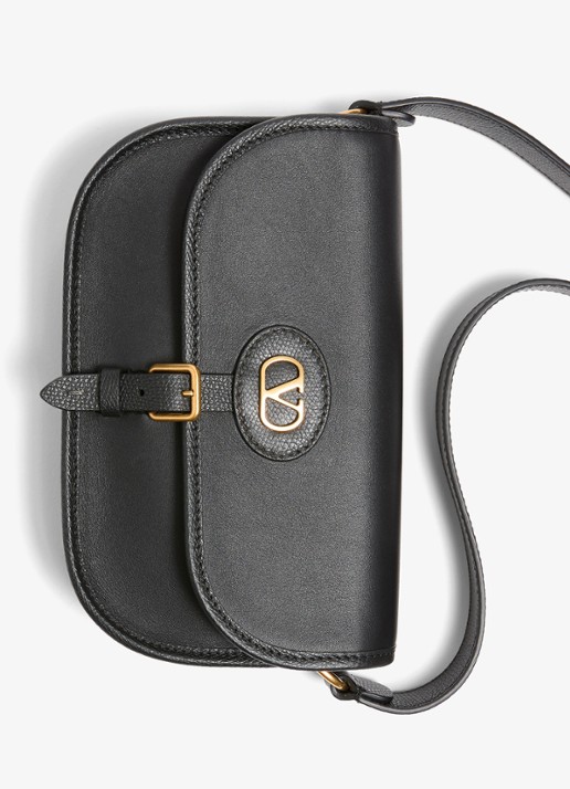 Valentino Garavani Small crossbodytas van kalfsleer - detail 7 zwart