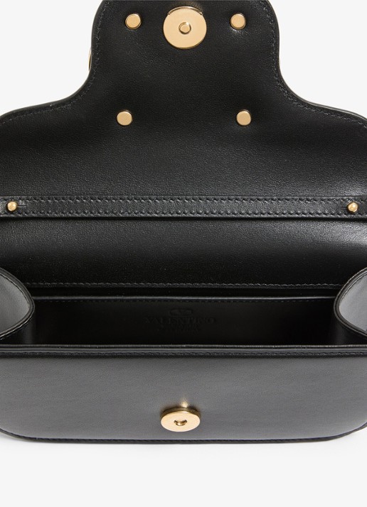 Valentino Garavani Small schoudertas van lamsleer - detail 2 zwart