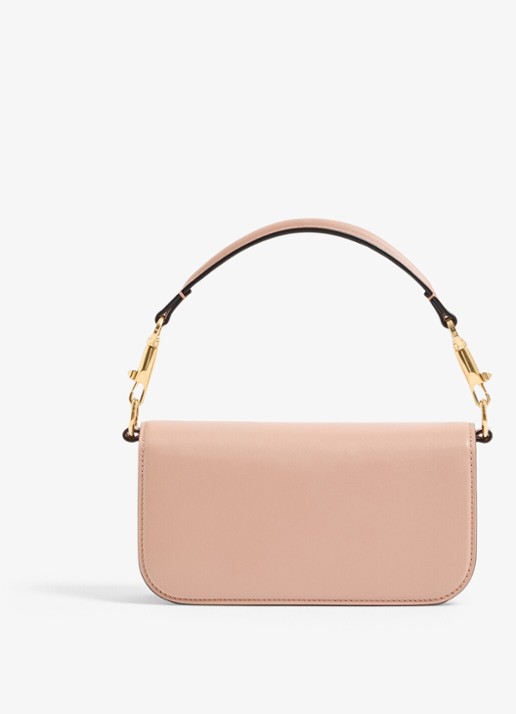 Valentino Garavani Small schoudertas van lamsleer - achterkant roze