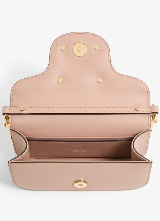 Valentino Garavani Small schoudertas van lamsleer - detail 5 roze