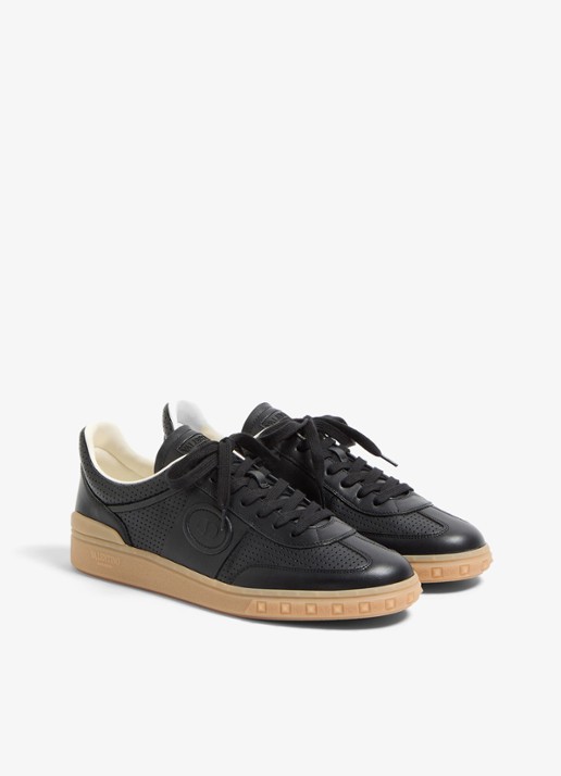 Valentino Garavani Sneaker van kalfsleer - detail zwart