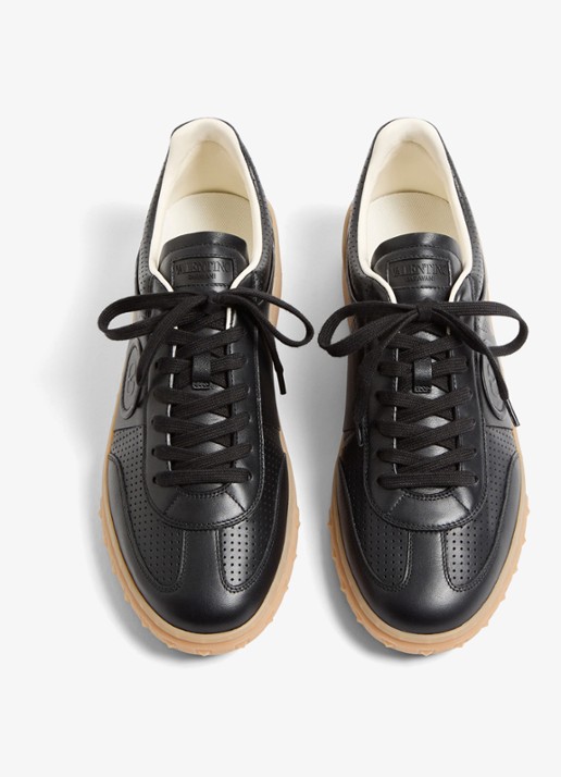 Valentino Garavani Sneaker van kalfsleer - detail 2 zwart