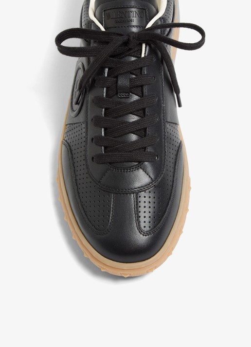 Valentino Garavani Sneaker van kalfsleer - detail 3 zwart