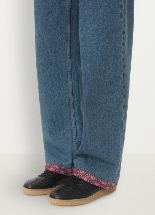 Valentino Garavani Sneaker van kalfsleer - voorkant 8 zwart