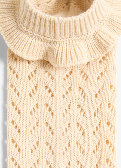 Valentino Garavani Sokken met opengebreid dessin - detail creme