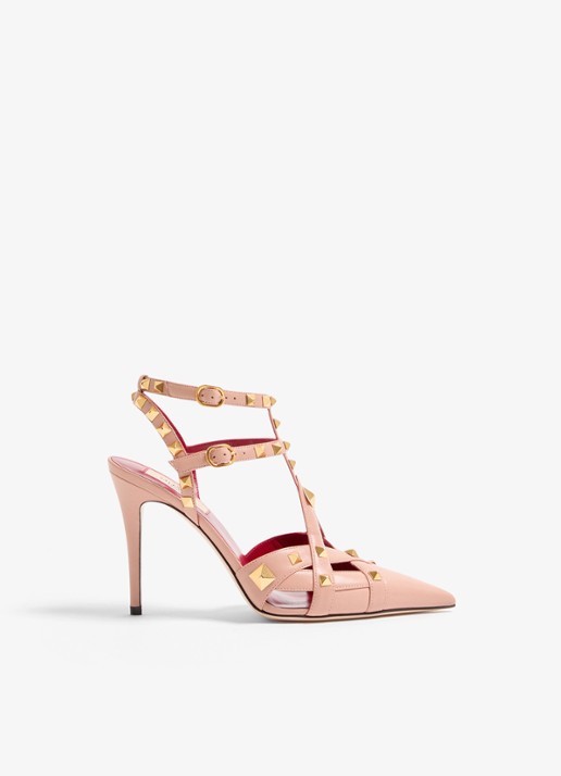 Valentino Garavani Studdy sandalette van geitenleer met studs