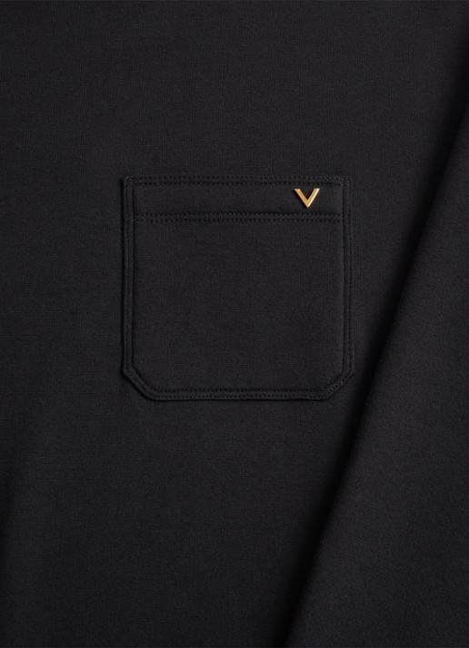 Valentino Garavani Sweater met borstzak - detail 5 zwart
