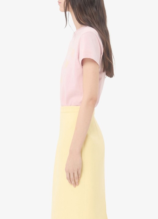 Valentino Garavani T-shirt met front- en backprint - detail 5 roze