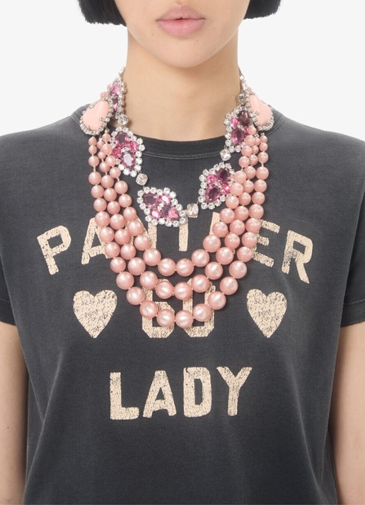 Valentino Garavani T-shirt met front- en backprint - detail 6 zwart