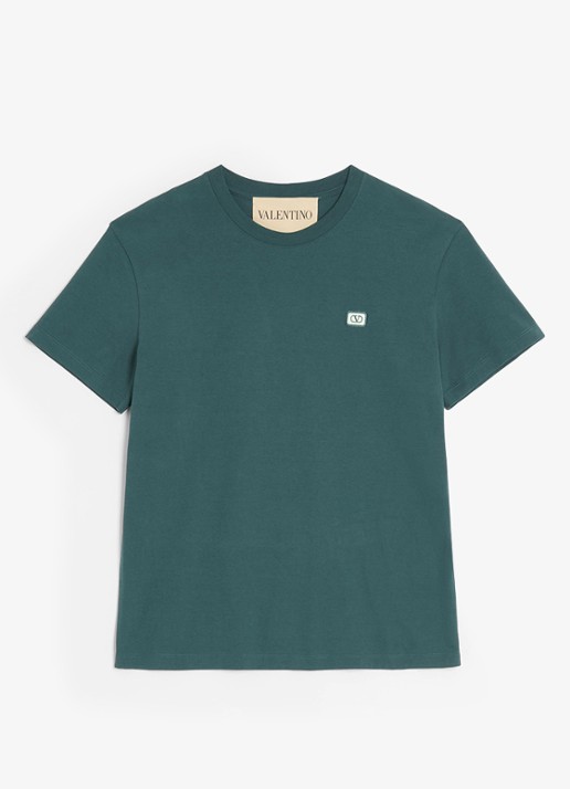 Valentino Garavani T-shirt met logo - voorkant groen