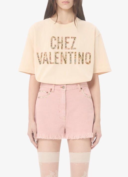 Valentino Garavani T-shirt met logoborduring