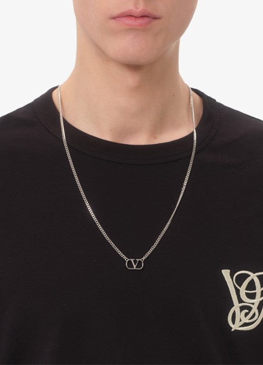 Valentino Garavani T-shirt met logoborduring - detail 5 zwart