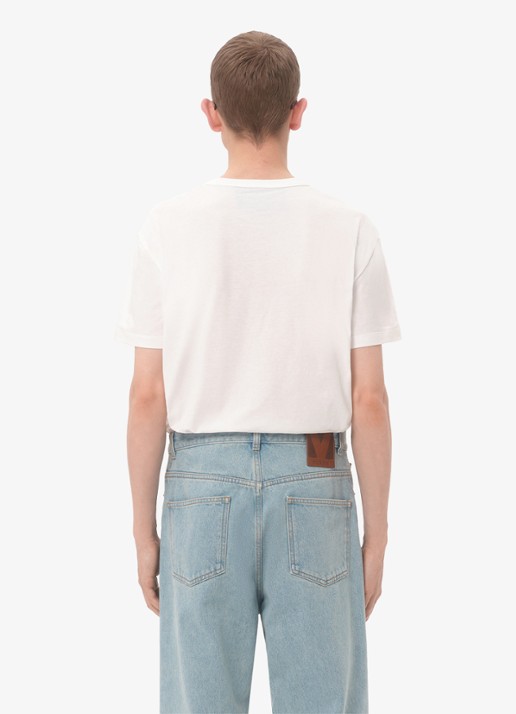 Valentino Garavani T-shirt met logoborduring - achterkant 8 wit