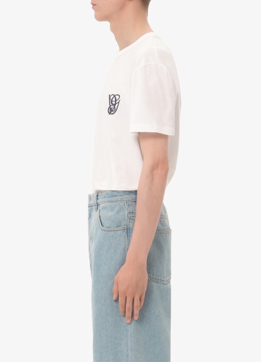 Valentino Garavani T-shirt met logoborduring - detail 2 wit