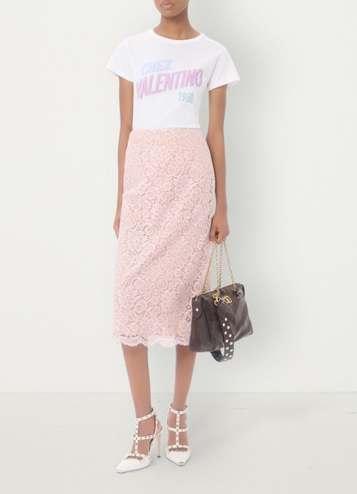Valentino Garavani T-shirt met logoprint - voorkant 8 wit