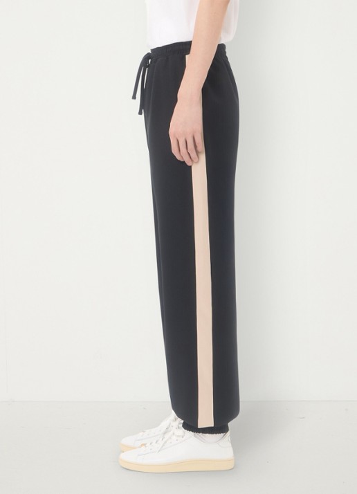 Valentino Garavani Tapered fit trackpants met steekzakken - detail 3 zwart