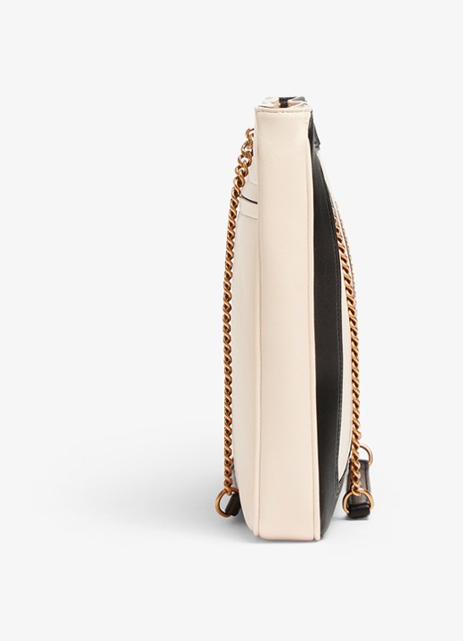 Valentino Garavani Viva Superstar Medium schoudertas van lamsleer - detail 4 gebroken wit