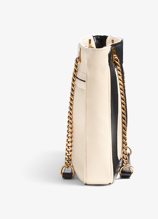 Valentino Garavani Viva Superstar Small schoudertas van lamsleer - detail 4 gebroken wit