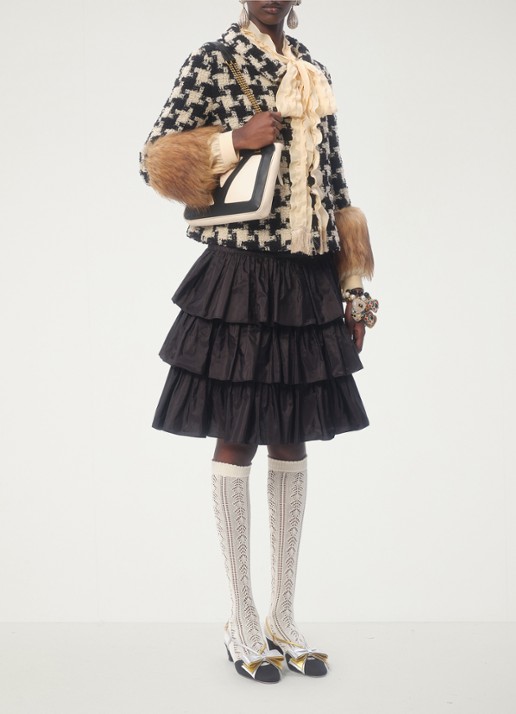 Valentino Garavani Viva Superstar Small schoudertas van lamsleer - detail 7 gebroken wit