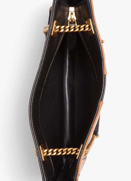 Valentino Garavani Viva Superstar Small schoudertas van lamsleer - detail 6 bruin
