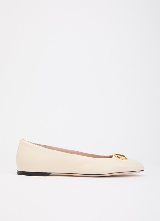 Valentino Garavani VLogo Signature ballerina van leer