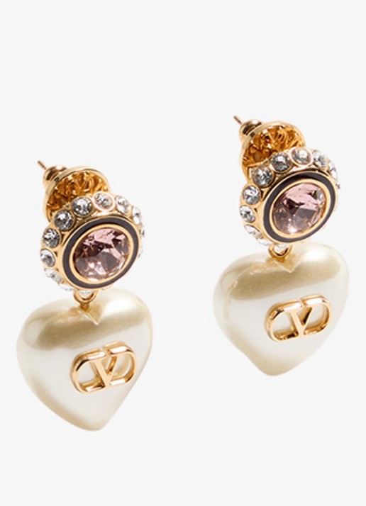Valentino Garavani VLogo Signature oorstekers met logo - detail 2 goud