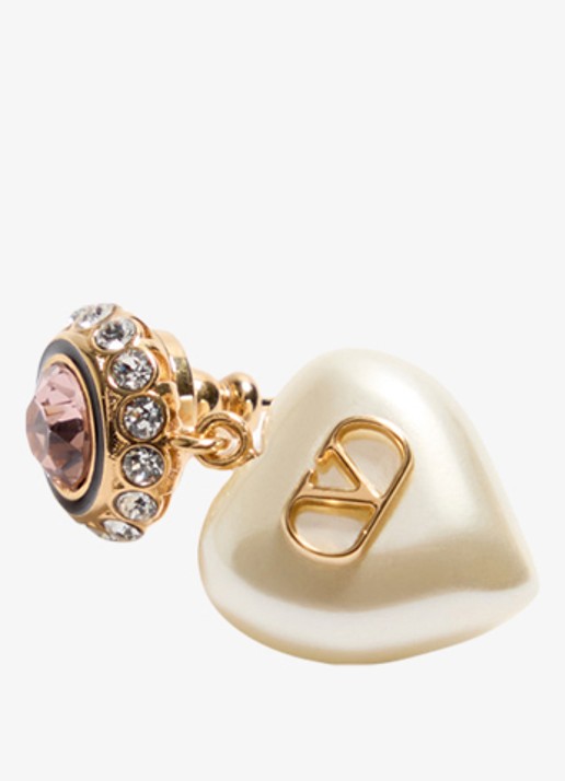 Valentino Garavani VLogo Signature oorstekers met logo - detail 3 goud