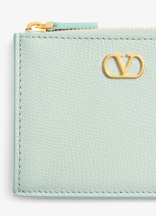Valentino Garavani VLogo Signature pasjeshouder van kalfsleer - detail 4 mint
