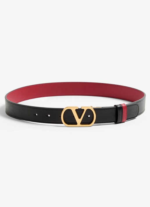 Valentino Garavani VLogo Signature reversible riem van kalfsleer